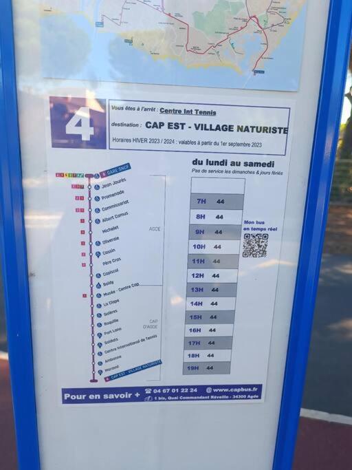 Studio Au Cap D'Agde Dans Les Pinedes מראה חיצוני תמונה
